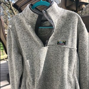 NWT LL Bean gray sweater